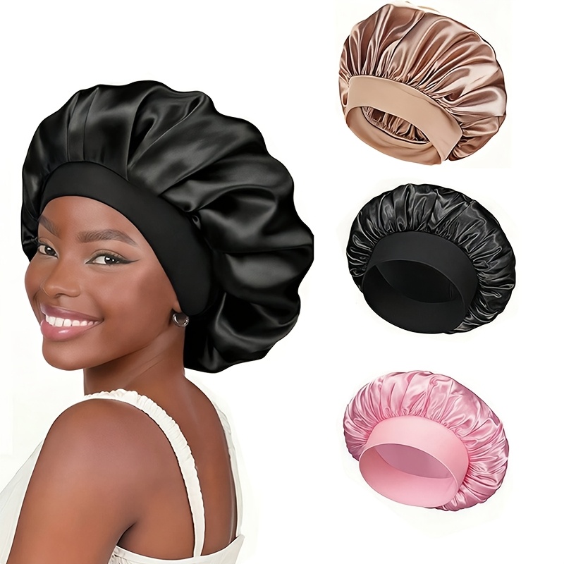 House Hair Care - Miękka satynowa czapka do spania w