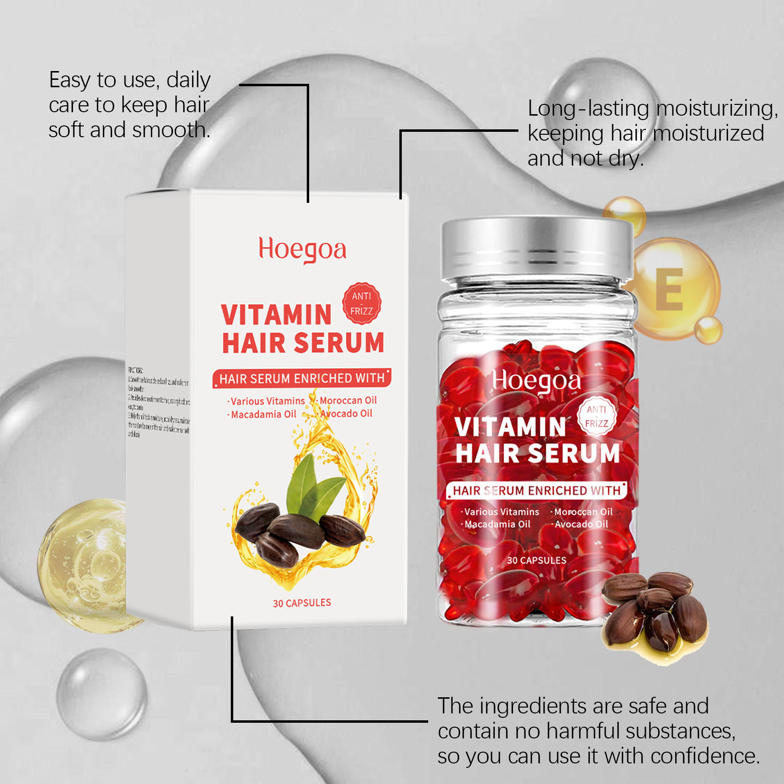 Hair Care Capsule - Witamina Serum do pielęgnacji włosów w