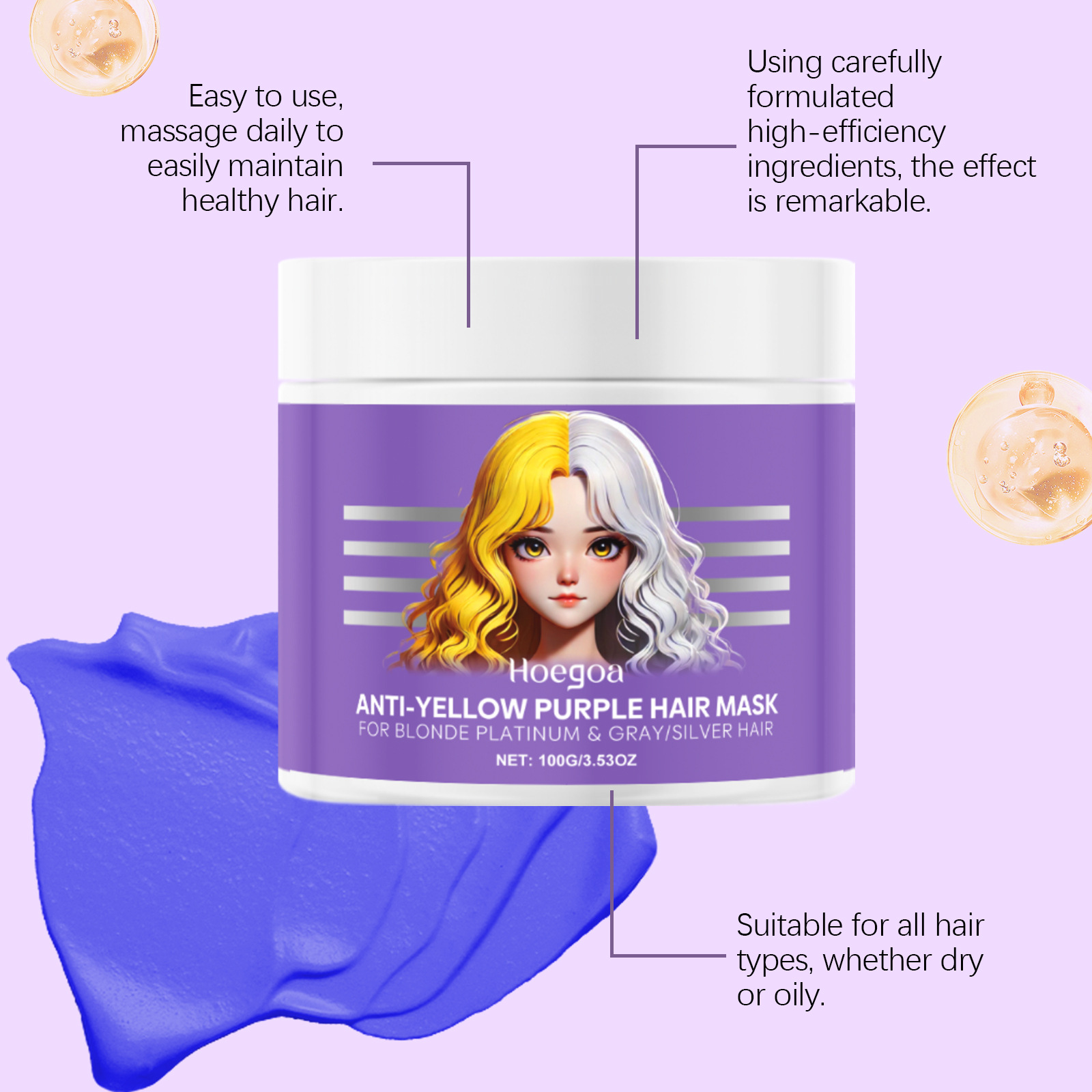Fioletowa maska do włosów zakr – Deep Conditioner Mask recenzja i cena